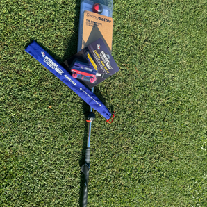 Top Training Aids Bundle: The Straightaway, Swing Setter and Aimstick + Training Grip