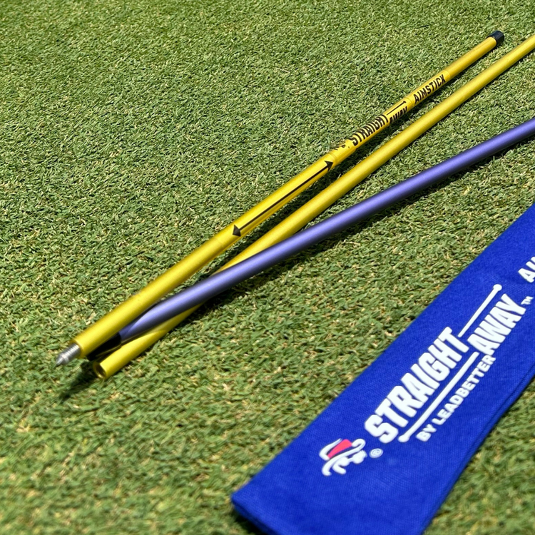 The Straightaway Aimstick 2 Pack Leadbetter Swing Aids The Straightaway Aimstick 2 Pack Leadbetter Swing Aids